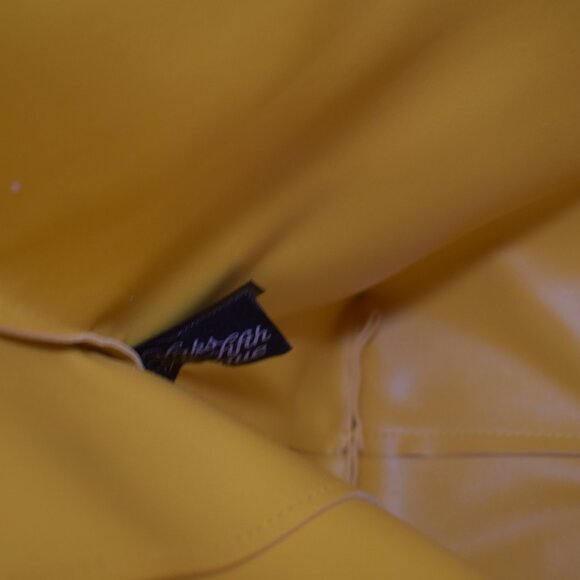 Saks Yellow Faux Leather Tote Shoulder Bag Large Purse Handbag - Picture 4 of 14